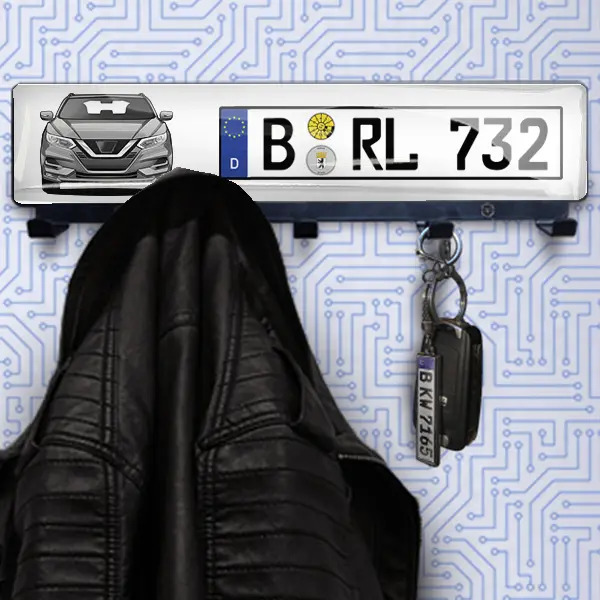 Auto Schlüsselbrett für Männer! Individuelle Männer Geschenke im Sortiment: edel u. haltbar. Fotogeschenke zum Geburtstag, Führerschein, Einzug