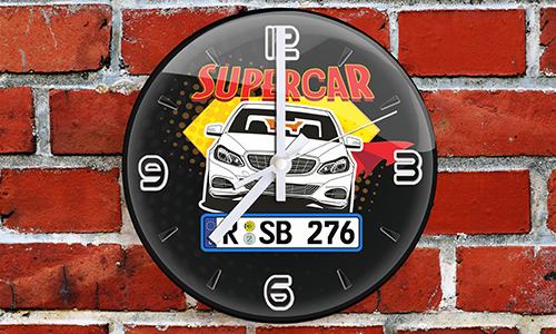 galery-photo-wall-clock-comic-car-silhouette-11