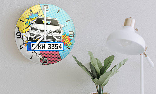galery-photo-wall-clock-comic-car-silhouette-8