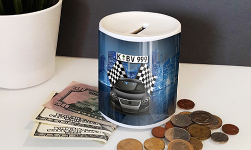 Car money box with your car model
