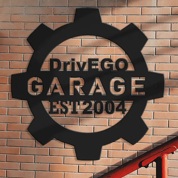 Sein Garagenschild - Geschenk für Autofans in 1 Min. erstellt - auto4style