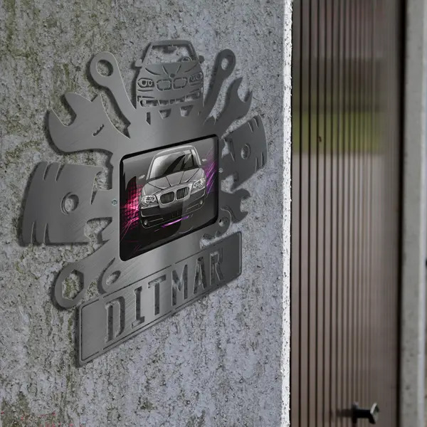 Personalisierte Geschenke für Autoliebhaber im Sortiment: Bilderrahmen mit genau deinem Wagen u. Autokennzeichen. Fotorahmen als Männer Geschenke