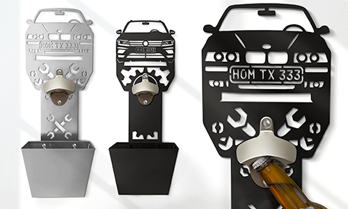 Wall-Bottle-Opener-Car-Silhouettes-Milled-Metal