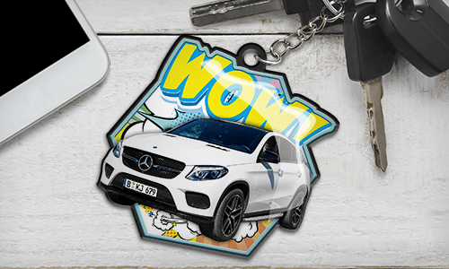 Personalised car keychain comic - auto4style