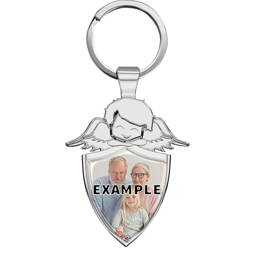 Schutzengel Schlüsselanhänger mit deinem Foto personalisiert