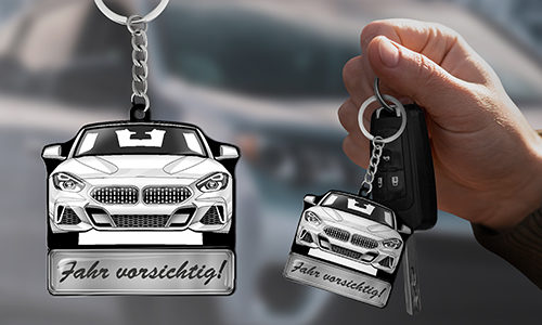 Persönlicher Auto Schlüsselanhänger mit deinem Kennzeichen!