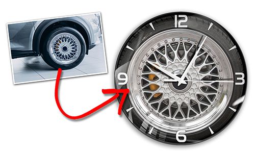 Wheel Wall Clock