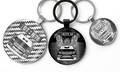 Keychain Round with Engraving