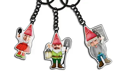 Personalised Keychain Gnome