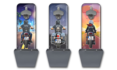 Bottle Opener Wall Motorcycle Name