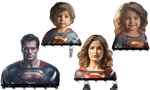 Porte-clés mural cadeau Superman