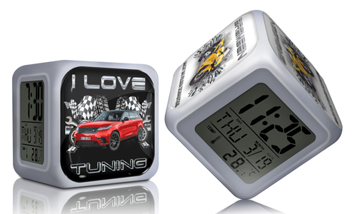 Cube Alarm Clock With Vehicle Tuning