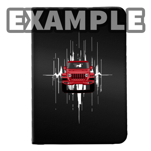 Auto-dokumentenhoes met hartslag‑design