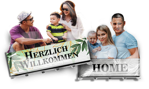 Chrom Familien Schlüsselbrett