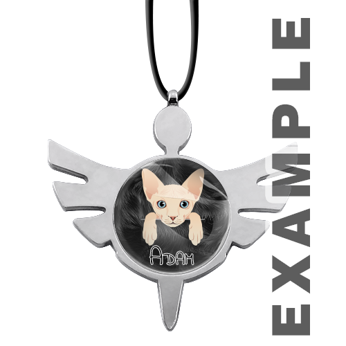 Ciondolo angelo custode per specchietto retrovisore