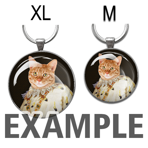 Keychain Round Pet Royal