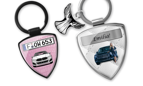 Shield keychain as a gift for yourself