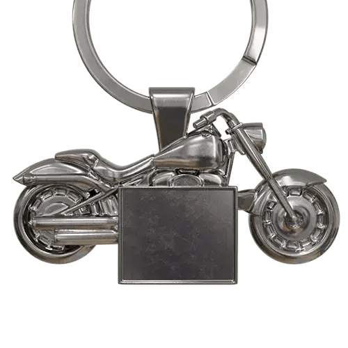 Motorcycle Keychain License Plate