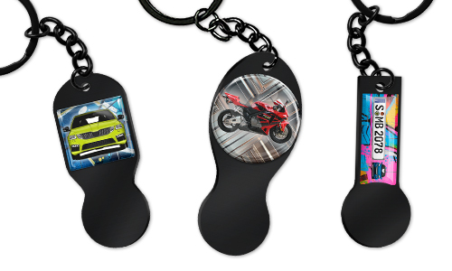 Trolley-Coin Keychain Personalised