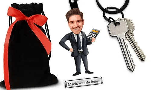 Personalized Comic-Style Keychain With Name And Accountant Design