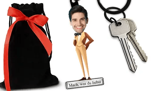 Personalized Theatre-Themed Keychain With Name And Hobby Or Profession Design