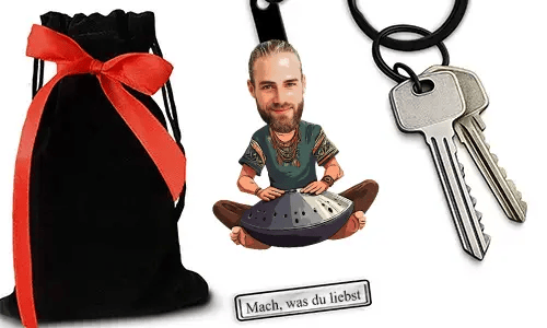 Personalized Comic-Style Keychain With Name And Hang Design