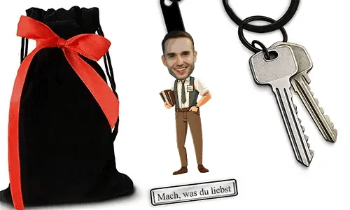 Personalized Librarian-Style Keychain With Name And Librarian Profession Design