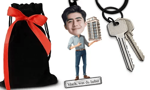 Personalized Model Making-Style Keychain With Name And Hobby Or Profession Design