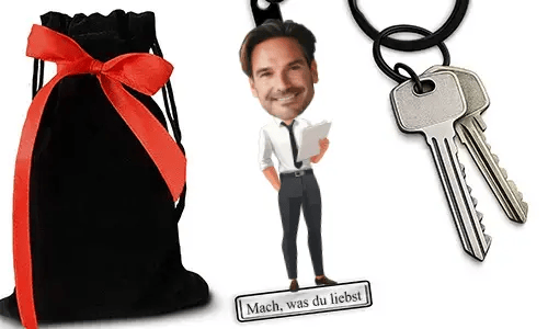 Personalized Officeclerk Keychain With Name And Profession Design