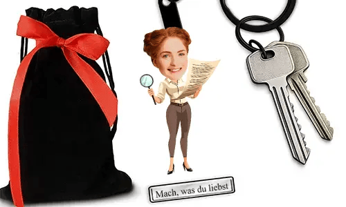 Personalized Comic-Style Keychain With Name And Proofreading Design