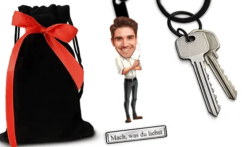 Personalized Cigarette-Style Keychain With Name And Hobby Or Profession Design