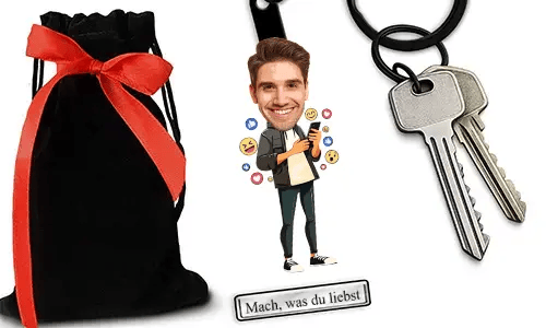 Personalized Social Media Icon Keychain With Name And 