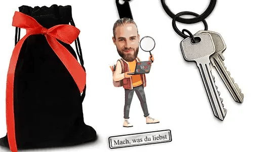 Personalized Comic-Style Keychain With Name And UX/UI Designer Design