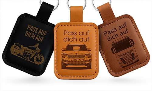 Schlüsselanhänger aus echtem Leder