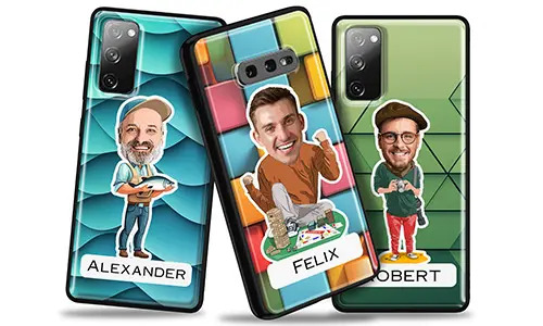 Personalisierte Handyhülle mit Namen und individuellem Motiv (Beruf/Hobby)