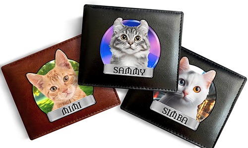 Personalisierte Geldbörse mit Foto deiner süßen Katze und ihrem Spitznamen!