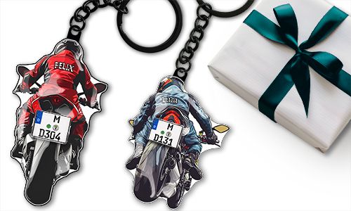 Sport-Motorrad-Schlüsselanhänger – Geschenk für dich