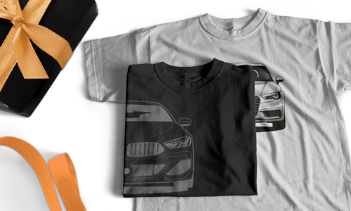 Personalized car-lover T-shirt for couples