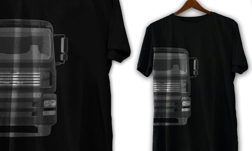 T-shirt with truck design