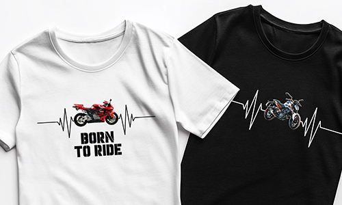 T-shirt With Motorcycle