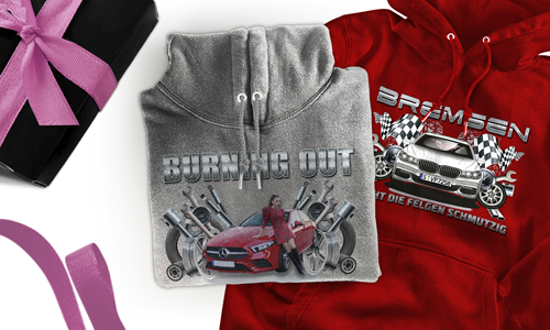 Tuning Hoodie mit Auto/Foto für dich selbst als Autoliebhaberin