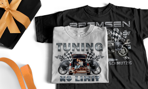 shirt tuning Schwarz 