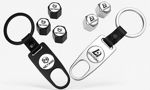 Víčka ventilů s vlastním logem