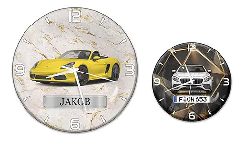 Horloge murale pour les passionnés de voitures