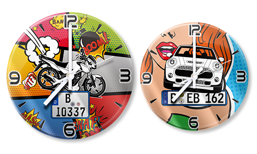 Comic Wanduhr
